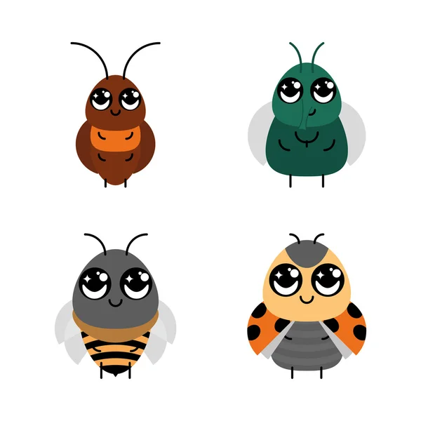 Set of insects — Stock Vector