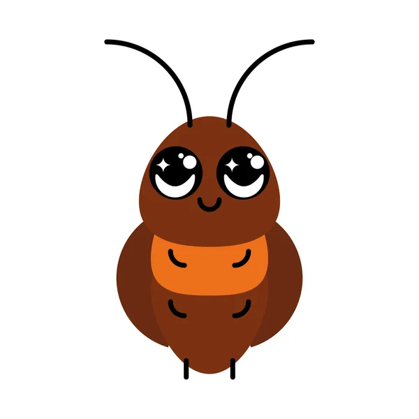 Bug mignon isolé — Image vectorielle