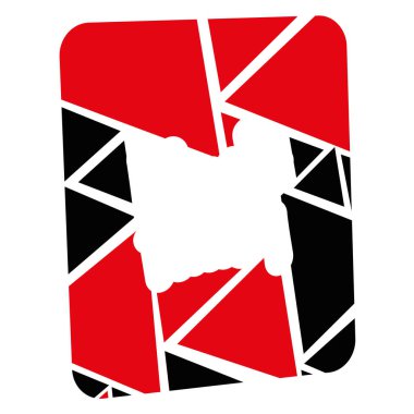 İzole soyut kompozisyon