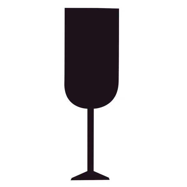 Ícone de copo de vinho isolado — Vetor de Stock
