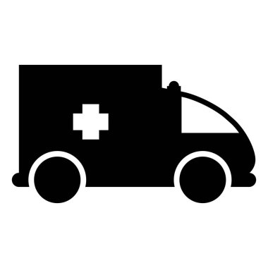 İzole ambulans simgesi