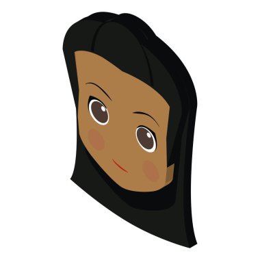 İzole kadın avatarı