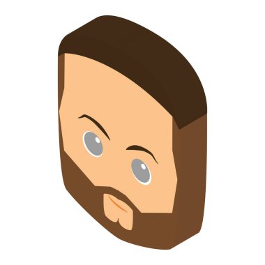İzole izometrik avatar