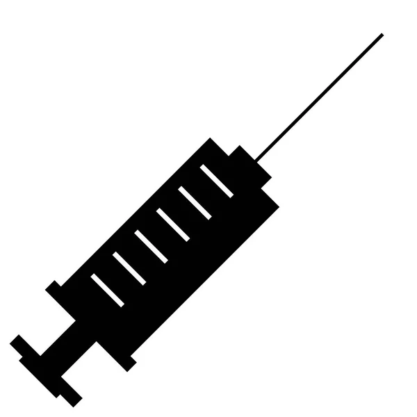 Ikona izolované injekční stříkačky — Stockový vektor