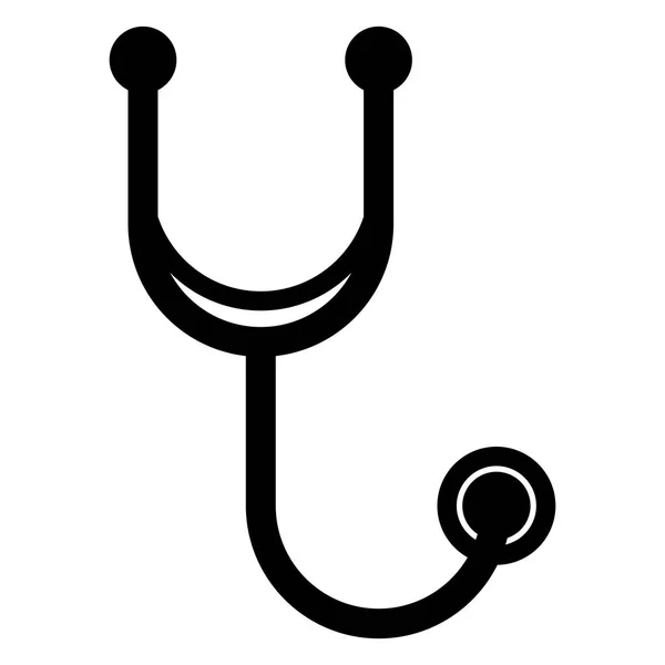 Icona dello stetoscopio isolato — Vettoriale Stock