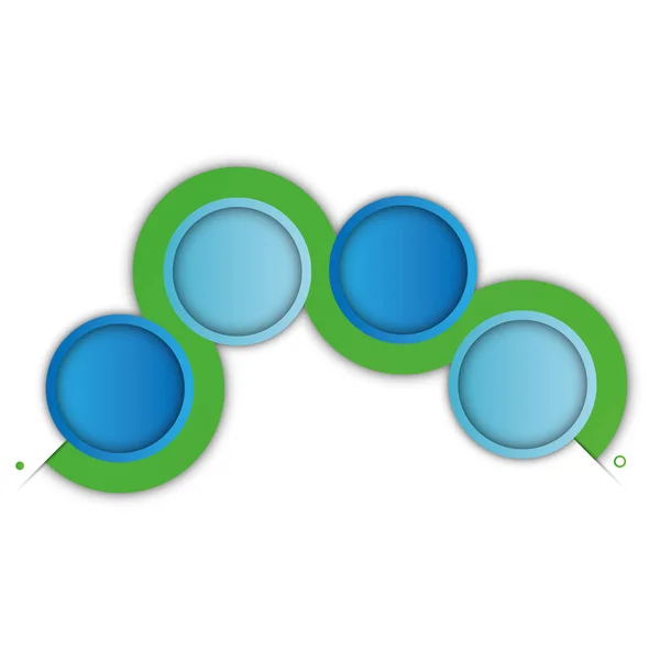 Modello infografico aziendale vuoto isolato — Vettoriale Stock