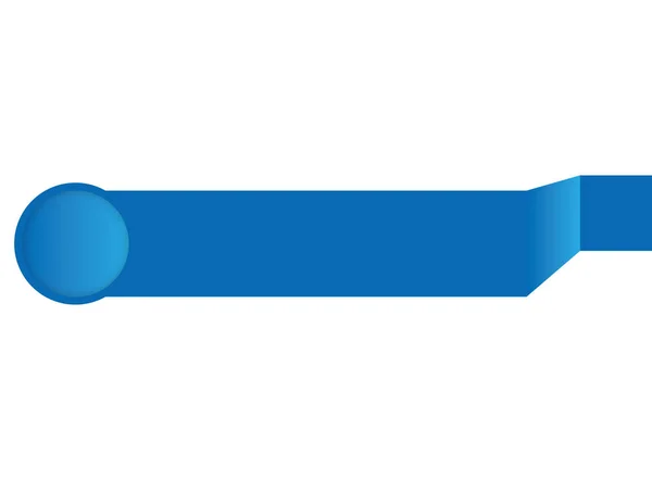 Ruban bleu isolé — Image vectorielle