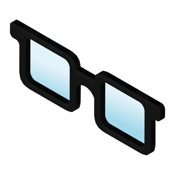 Isolerade geometriska glasögon — Stock vektor