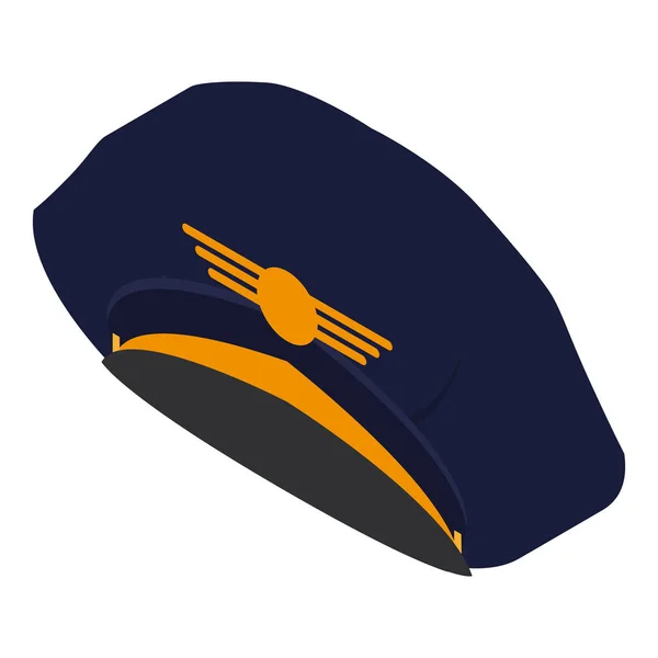 Chapeau de pilote isolé — Image vectorielle