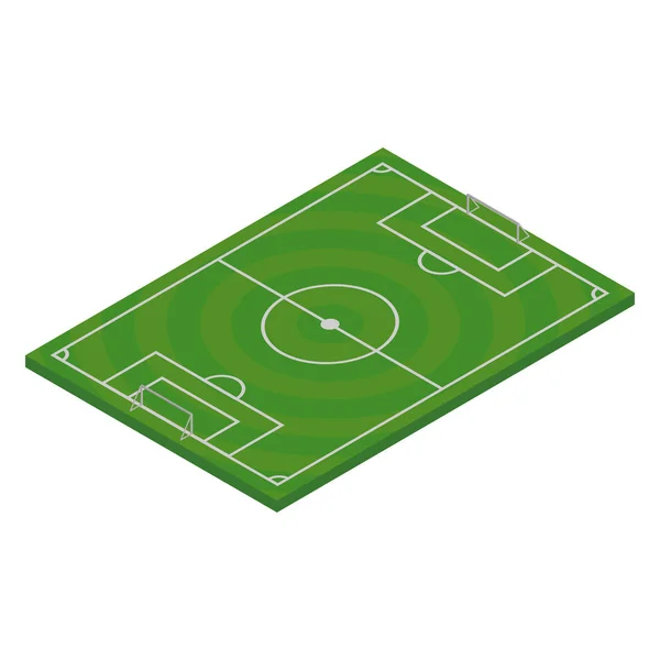 Изолированное футбольное поле — стоковый вектор