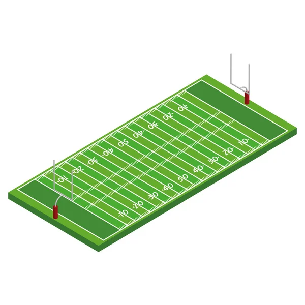 孤立したサッカーのフィールド — ストックベクタ