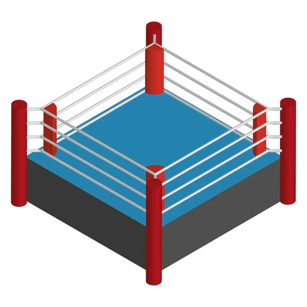 Изолированное поле для бокса — стоковый вектор