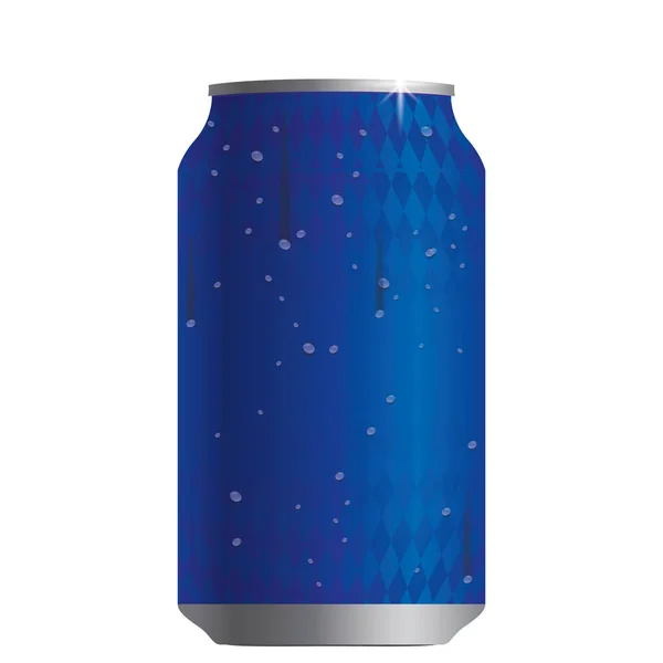 Canette de bière isolée — Image vectorielle