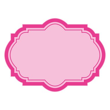 İzole renkli etiket