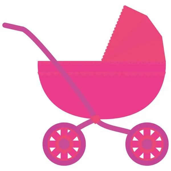 Isolated baby carriage icon — Stock Vector