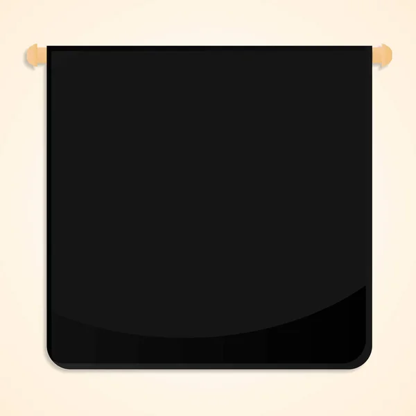 孤立的黑色标签 — 图库矢量图片