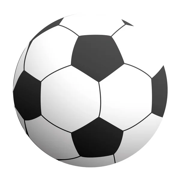 İzole edilmiş futbol topu — Stok Vektör