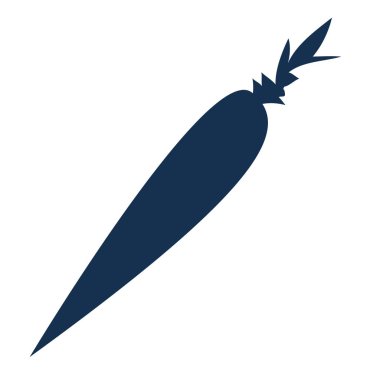 İzole havuç siluet