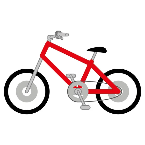 Bicicleta aislada de color — Vector de stock