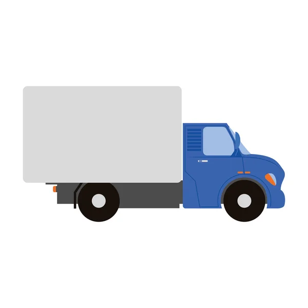 İzole kargo kamyon — Stok Vektör