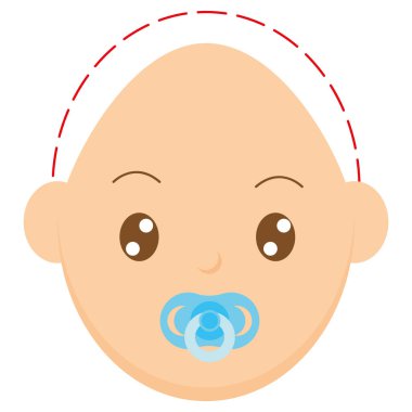 İzole bebek baş