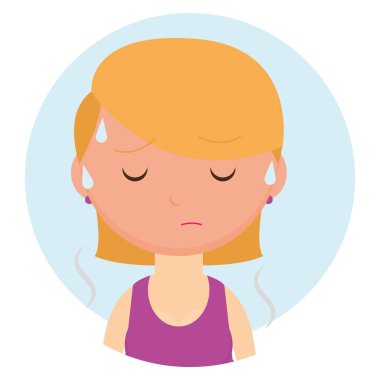 Tecrit edilmiş hasta kadın.