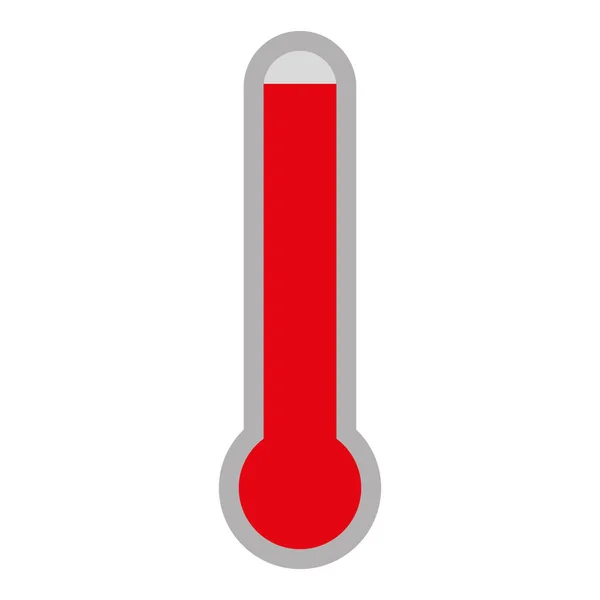 Изолированный красный термометр — стоковый вектор