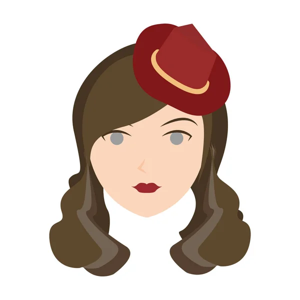 Avatar de una mujer — Vector de stock