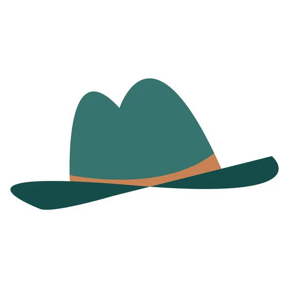 Ilustración de sombrero aislado — Vector de stock