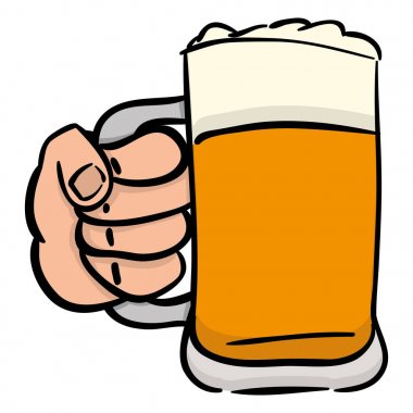 Bira cam bir köpük ile