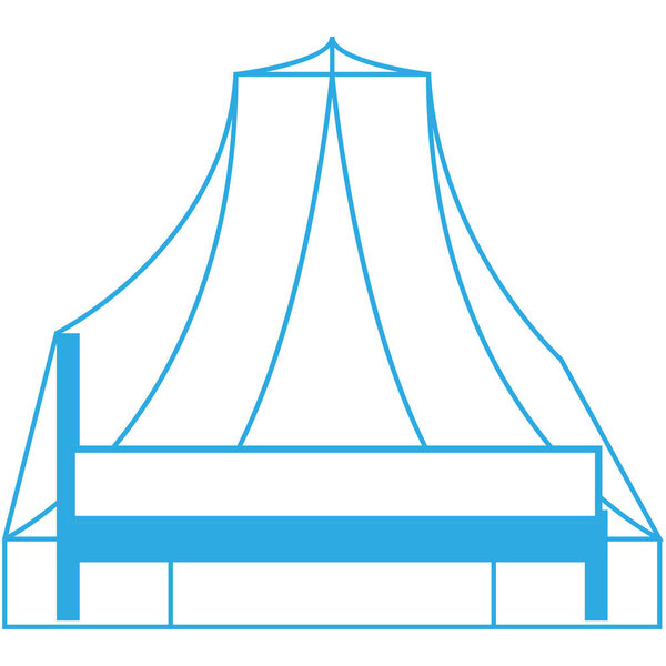 Isolated anti mosquito bed