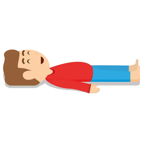 stock vector Isolated boy sleeping