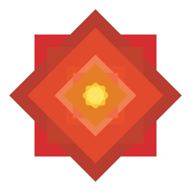 İzole edilmiş soyut çiçek