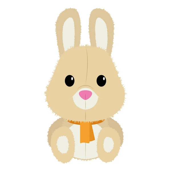 Isolated easter bunny — Stock Vector