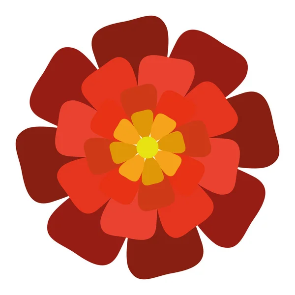 Isolated colored flower — Stock Vector