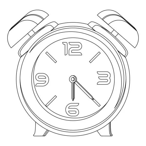 Isolated alarm clock — Stock Vector