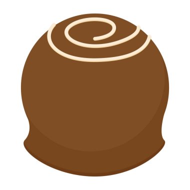 İzole çikolata şeker