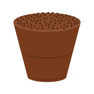 İzole çikolata şeker