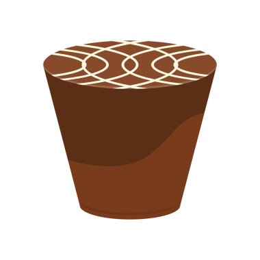 İzole çikolata şeker