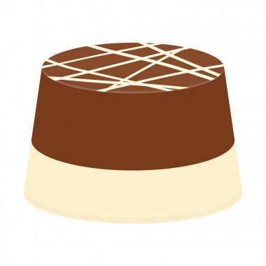 İzole çikolata şeker