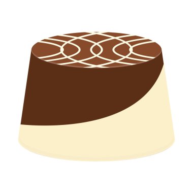 İzole çikolata şeker