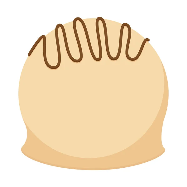 Caramelo de chocolate aislado — Vector de stock