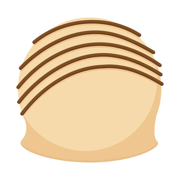 Caramelo de chocolate aislado — Vector de stock