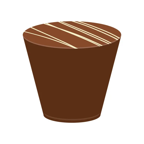 Изолированная шоколадная конфета — стоковый вектор