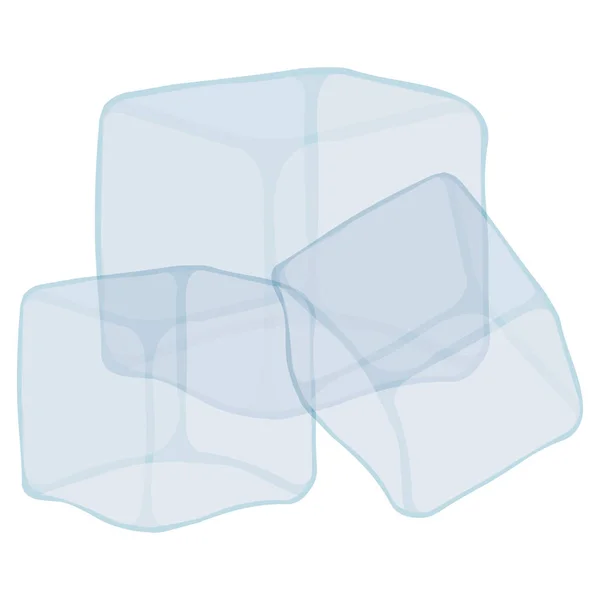 Изолированная икона льда — стоковый вектор