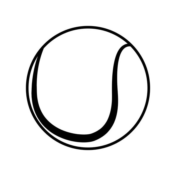 Контур теннисного мяча — стоковый вектор