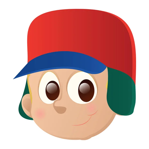 Feliz niño avatar — Vector de stock