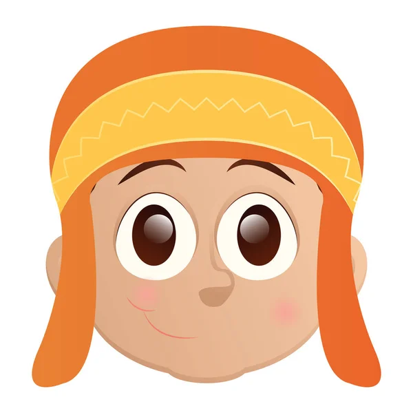 Feliz niño avatar — Vector de stock