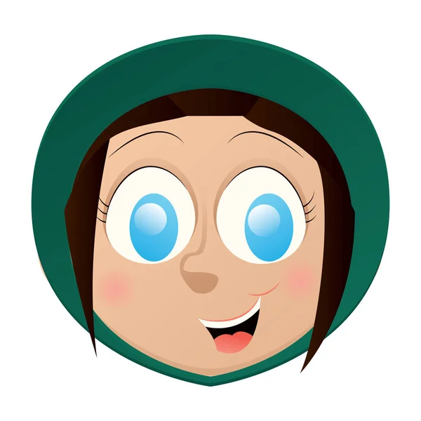 Feliz niño avatar — Vector de stock