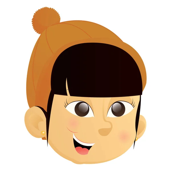 Feliz niño avatar — Vector de stock